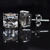 Beautiful Square Synthetic Moissanite 15Ct White Gems Earring Pair Best For Gift MY.ER-15-NS