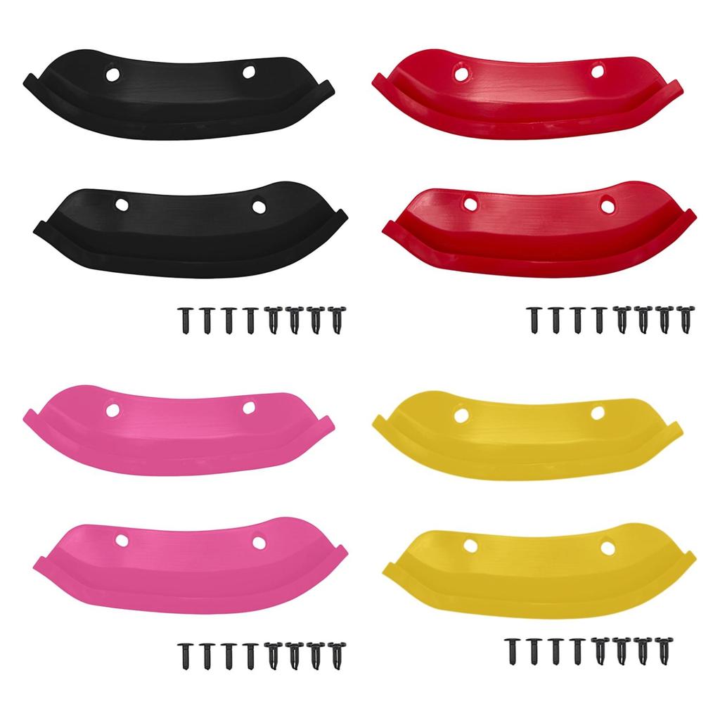 Front Bumper Lip Spoiler Splitter PP Plastic Universal Front Lip Protector Car Exterior Trim for Vehicle Decoration