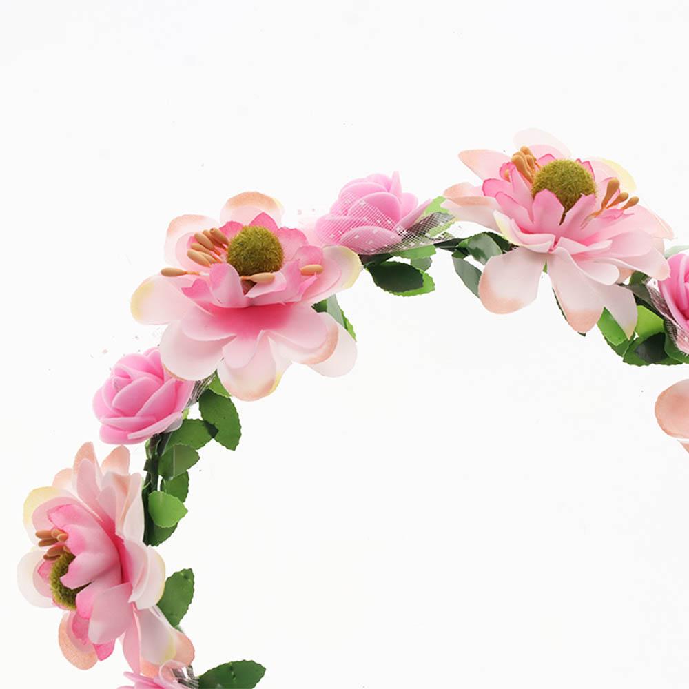 Wedding New Hair Hoop Party Floral Tiara Headband Flower Crowns Headband Rose Flower Women Headwear
