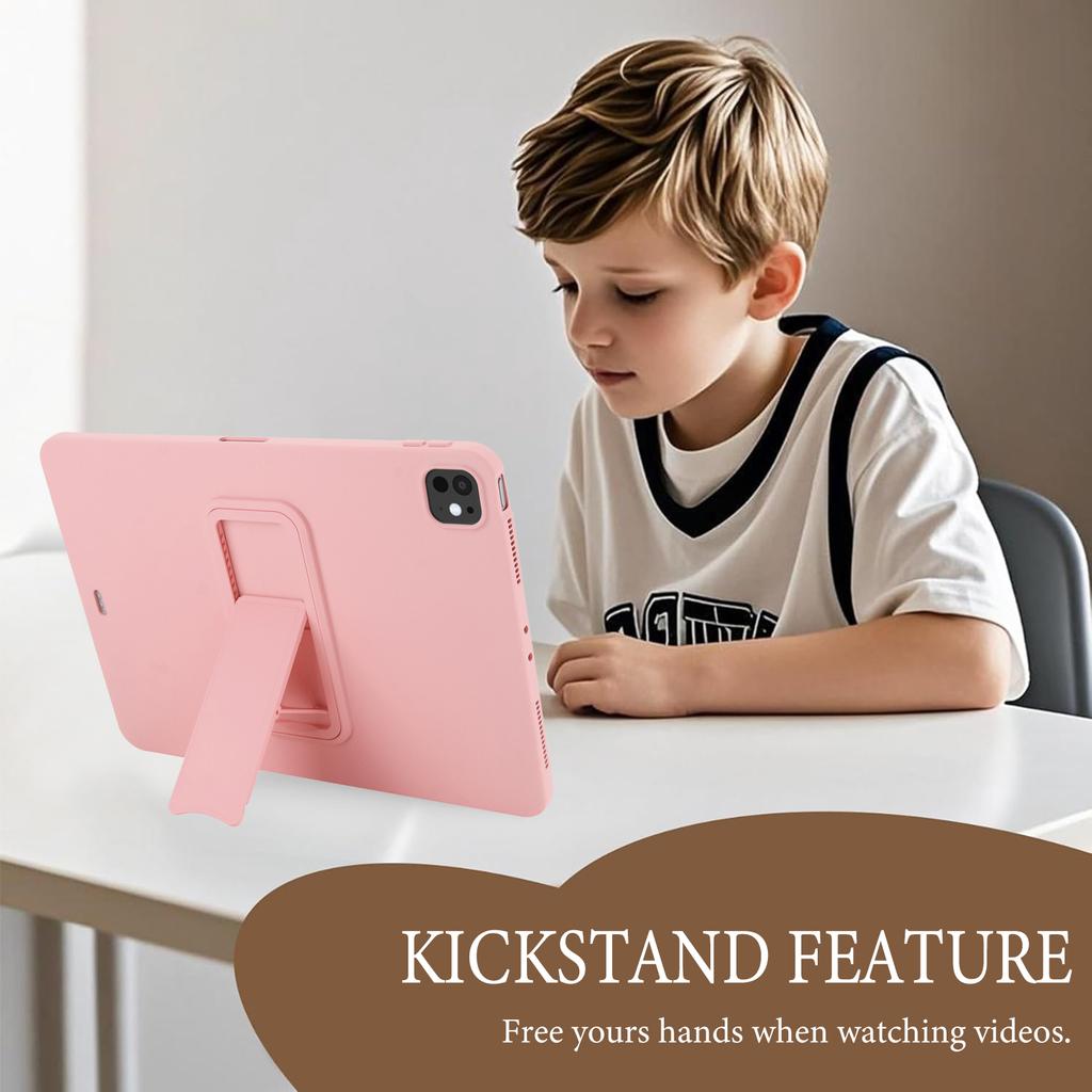 Kickstand Tablet Case for iPad Pro 11 (2022)/(2021)/(2020) TPU+PC Skin-Friendly Protective Cover