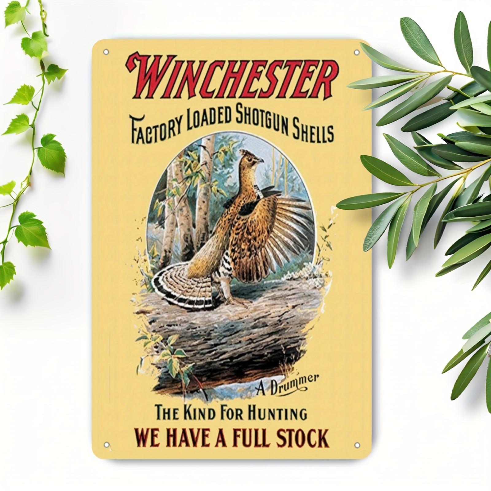 

of Wter FactoryMade Shotgun Shells Wall Decoration Featuring a Retro Vintage Tin Metal Sign Perfect for a Man Cave Or As a Bi 20x30cm（7.8x11.8inch）