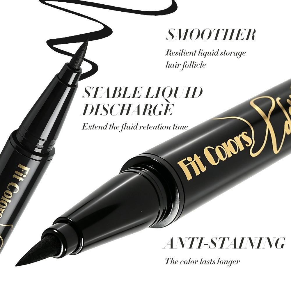 Eyeliner Liquido Impermeabile Asciugatura Rapida Ultra-sottile Nero Opaco Marrone Lunga Tenuta Eyeliner per la Coda dell'Occhio Trucco Occhi Regali
