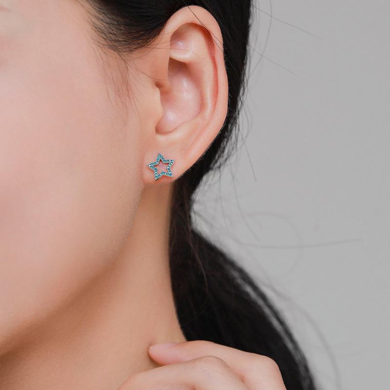 Tancise 925 Sterling Silver Turquoise Earrings Drop Earrings For Women Wedding Party Gifts