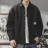 Veste de travail style chemise Veste Homme Automne Nouveau Ample Rétro Décontracté Manches Longues Chemise Homme