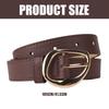 Simple Belt Waistband Waist Belt Unique Golden Buckle Solid Color PU Belt Waistband Waist Belt for Dress
