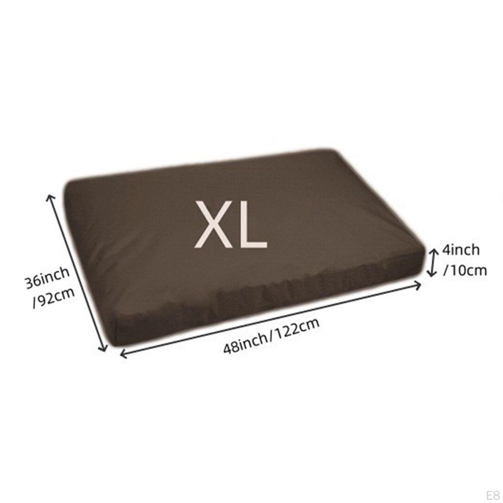 Dog Bed Cover Protection with Zipper, Cat Mat Cushion Cover, Crate Mattress