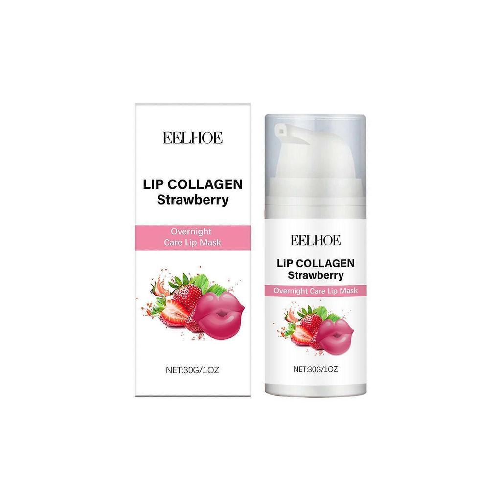 Strawberry Moisturizing Sleeping Lip Mask Moisturizing Hydration Diminish Lip Lines Nourishing Soft Lip Skin Care 30g