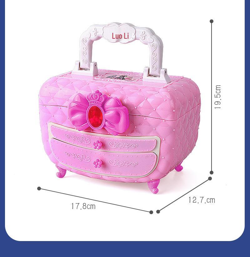 Ye Luoli Washable Girl's Makeup Set: Dress-Up Toy with Eyeshadow & Lipstick