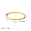 Stainless Steel New Waterproof Cubic Zirconia Bangles Antihistamine Bracelets Tarnish Free Jewelry for Women Wholesales Gifts