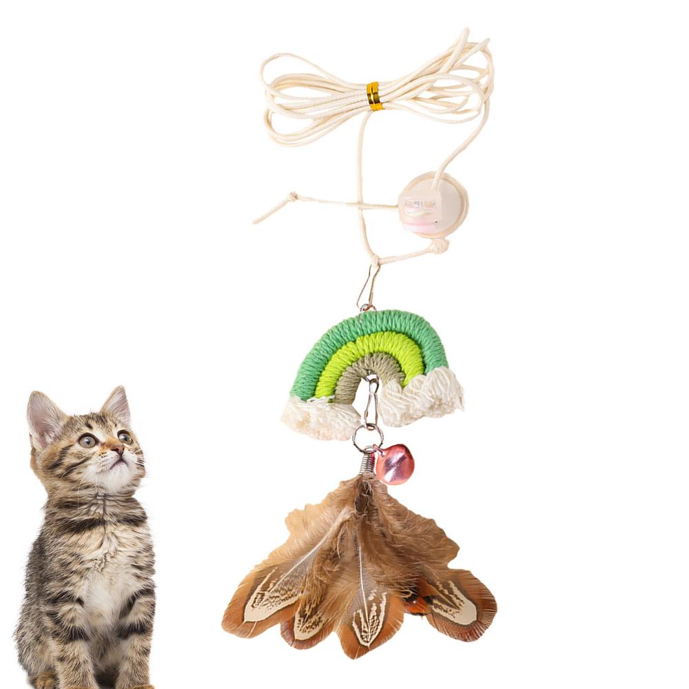 

Игрушки для домашних кошек Забавные игрушки с перьями Игрушка-дразнилка с перьями и эластичной веревкой Игрушка-колокольчик Игрушка-дразнилка Подвесная игрушка-качели зелёный