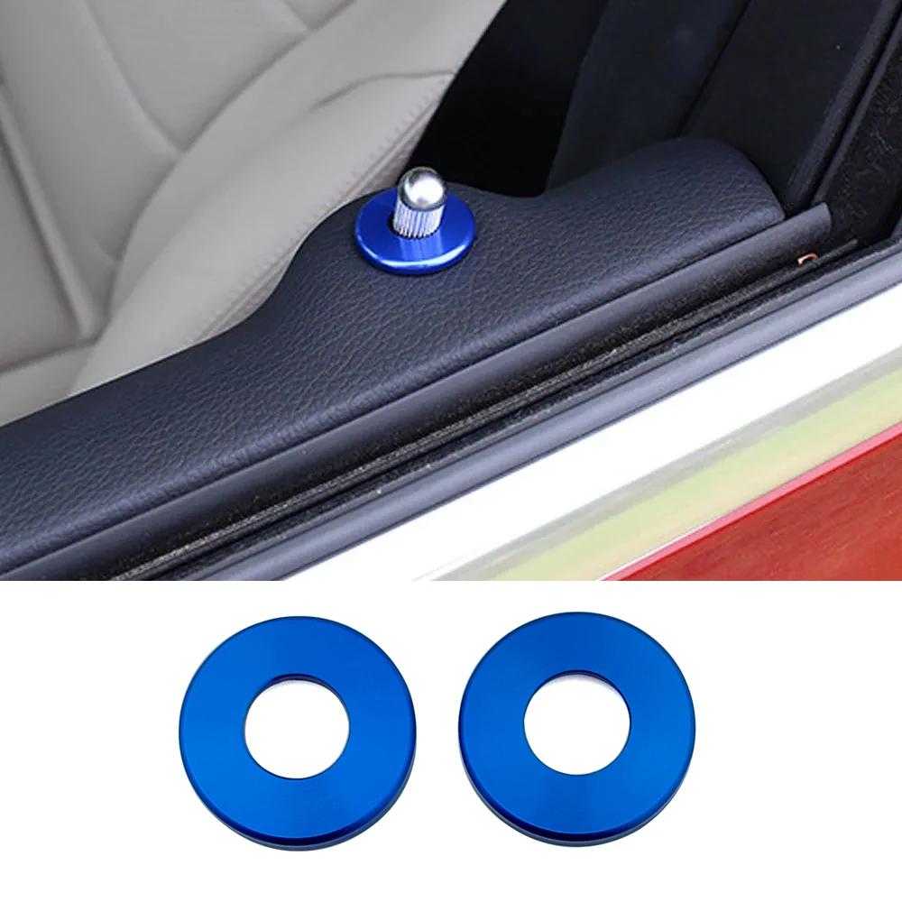2PCS Chrome Accessories Door Lock Ring Trim For Mercedes Benz C Class W205 C180 C200 C260 2015 2016 Car Styling