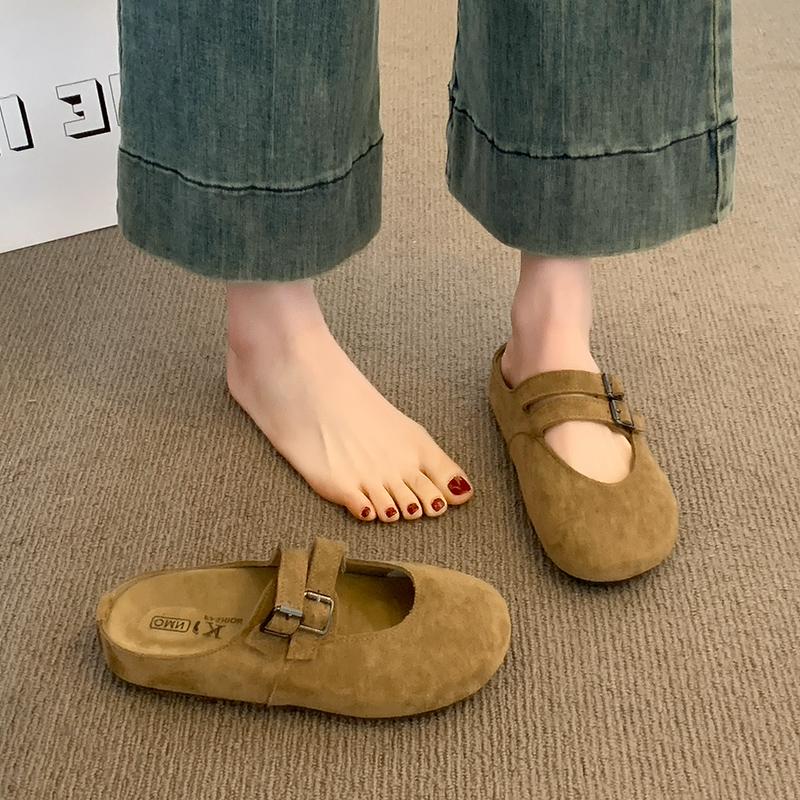 Fashion Shoes Lady Slippers Soft Platform Loafers Luxury Slides Slipers Women Cover Toe Girl Comfort Designer Flat 2025 Shoes For Girls