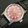 HAND-WINDING VINTAGE WEST END WATCH CO SWISS BOY RED DIAL WATCH a703798-1