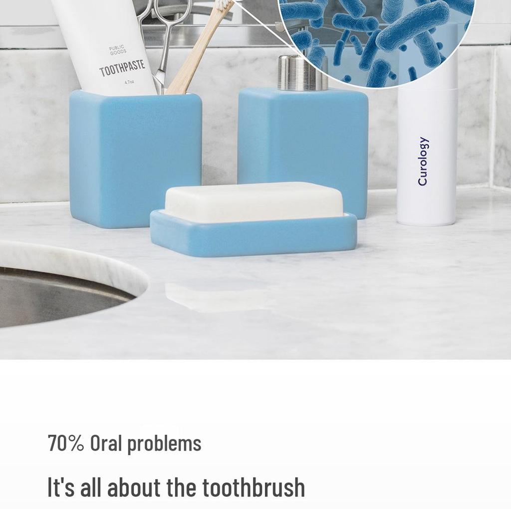 Smart Portable UVC Toothbrush Sterilizer with Drying and Charging