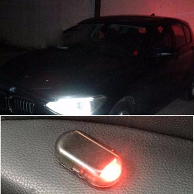Auto Kfz LED SOLAR Alarmanlage Dummy Diebstahlsicherung Alarmleuchte Blinkend