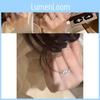 Elegant Oval Zircon Starburst Metal Ring For Women With Unique Vintage Design
