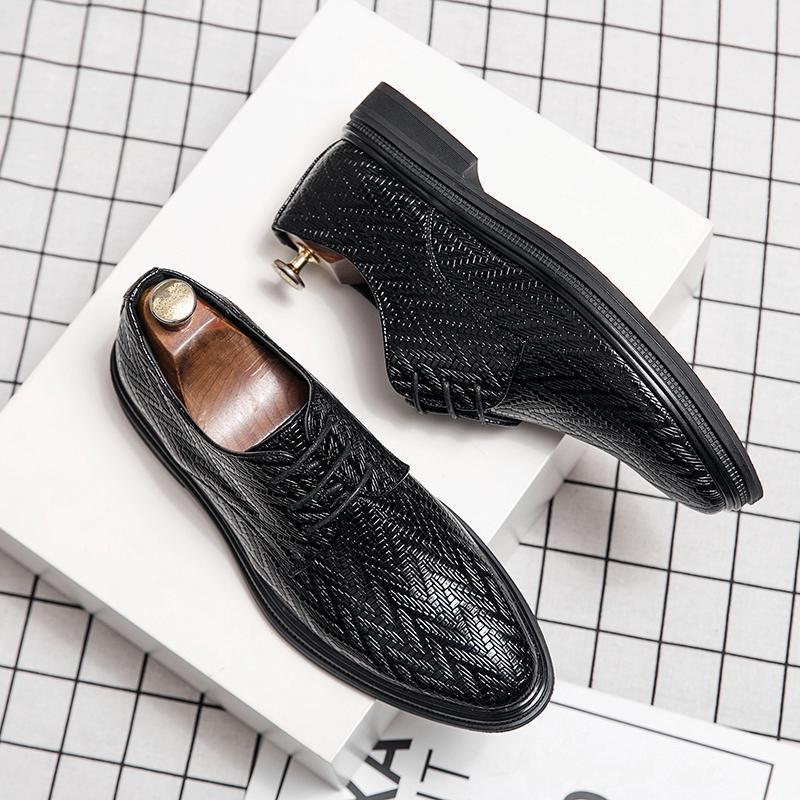 Men's New Pointed Toe Leather Loafers: Formal, Casual, and Wedding Groom Shoes