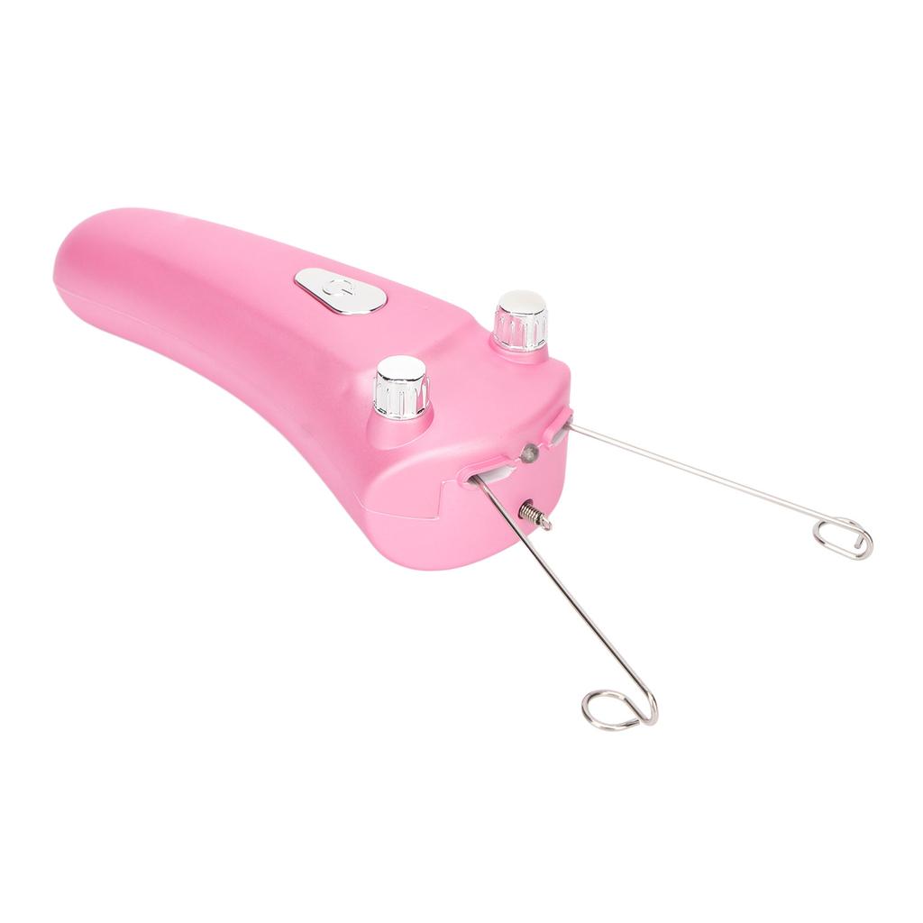 Electric Facial Threading Hair Removal Epilator LED USB Rechargeable Cordless Automatic Cotton Thread Epilator Pink