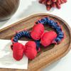 Fashionable Fabric Flower Braided Ruffled Flower Elastic Hair Tie Simple Hair Ring Versatile Hair Accessory
