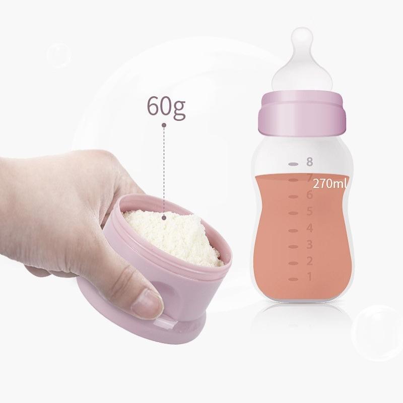 Baby Portable Food Storage Box 3/4 Layer Bear Style Toddler Snack Container Children Baby Milk Powder Box Baby Feeding Cup