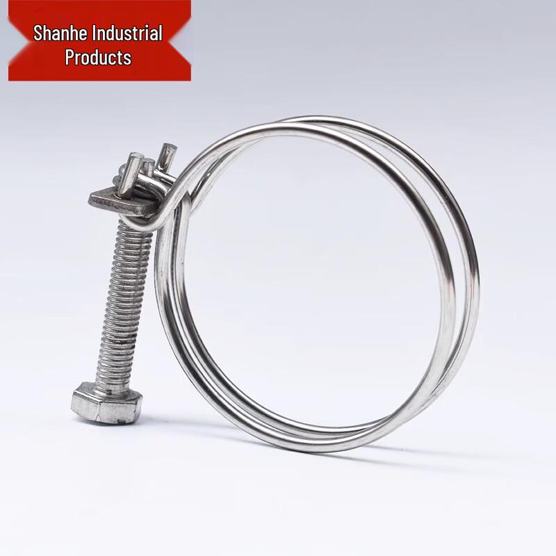 Heavy-Duty Stainless Steel Double Wire Hose Clamp 103-110mm