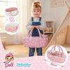 Poupée bébé 30 cm avec porte-bébé, oreiller, couette et tétine – Kinderplay (KP0662)