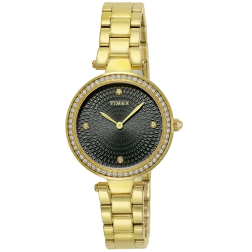 

TIMEX Adorn Watch TW2V24400 Black Dial Women s