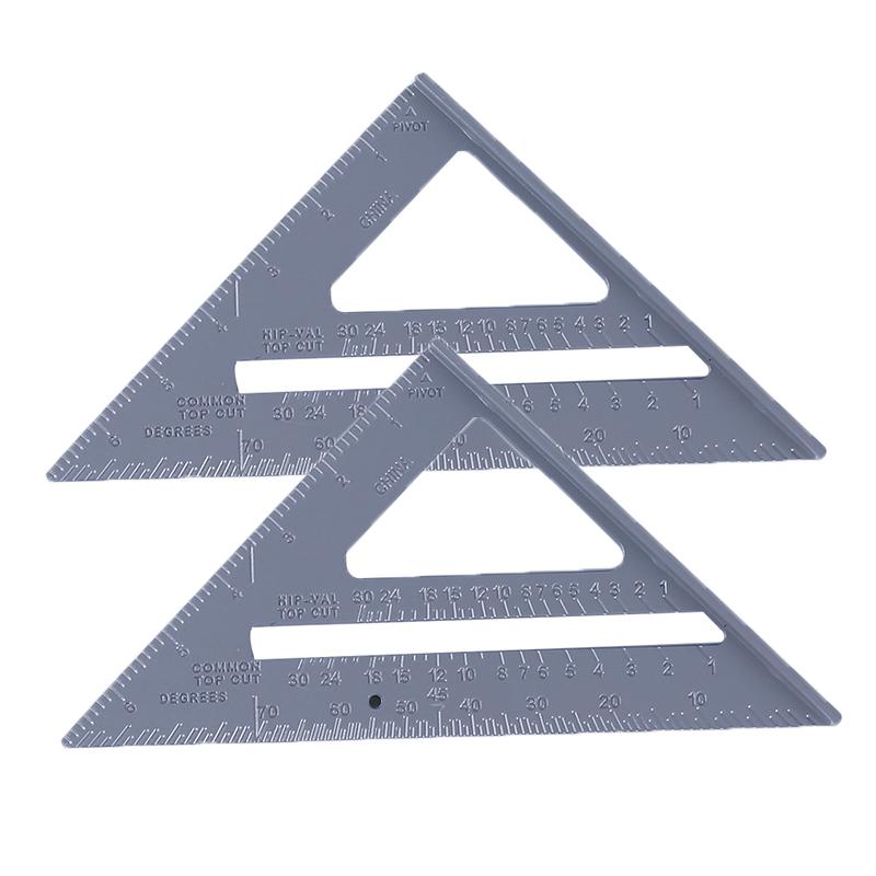 Triangle Rule 90 Degree Thickening Angle Rule Aluminum Alloy Carpenter Measurement Square Ruler Layout Tool Measurement Tool