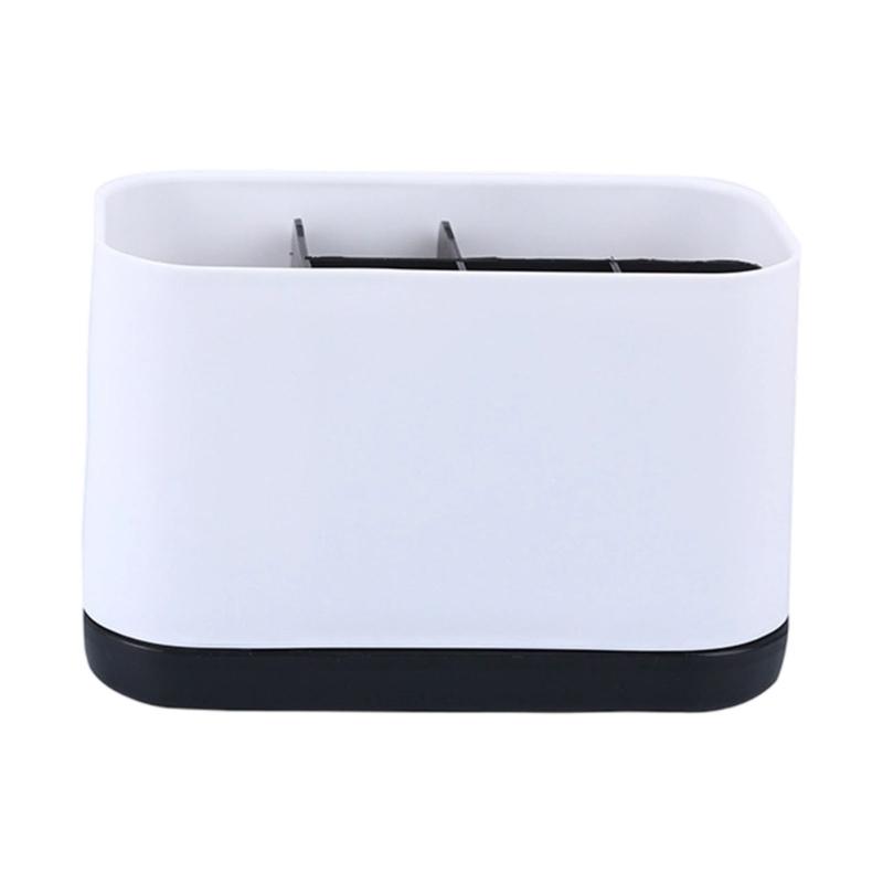 Multifunctional Bathroom Organizer For Toothbrush Toothpaste Razors Storage Removable Design Easy To Clean Durable Plastic Modern Style Space