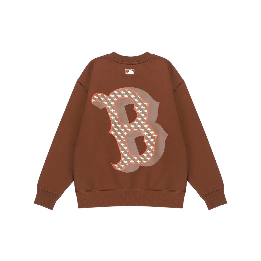 Nové mikiny MLB Old Flower Unisex Tmavě hnědá 3AMTM0624-43BRD
