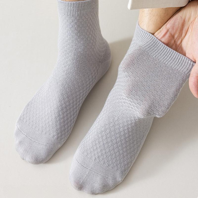10 Paar Herren Fasersocken Nagelneu Lässig Business Deodorant Atmungsaktiv Lang Weich Mesh Baumwolle Bequeme Socken