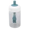 Press Control 2 in 1 Oil Bottle Dispenser Kitchen Glass Oil Bottle with Silicone Brush