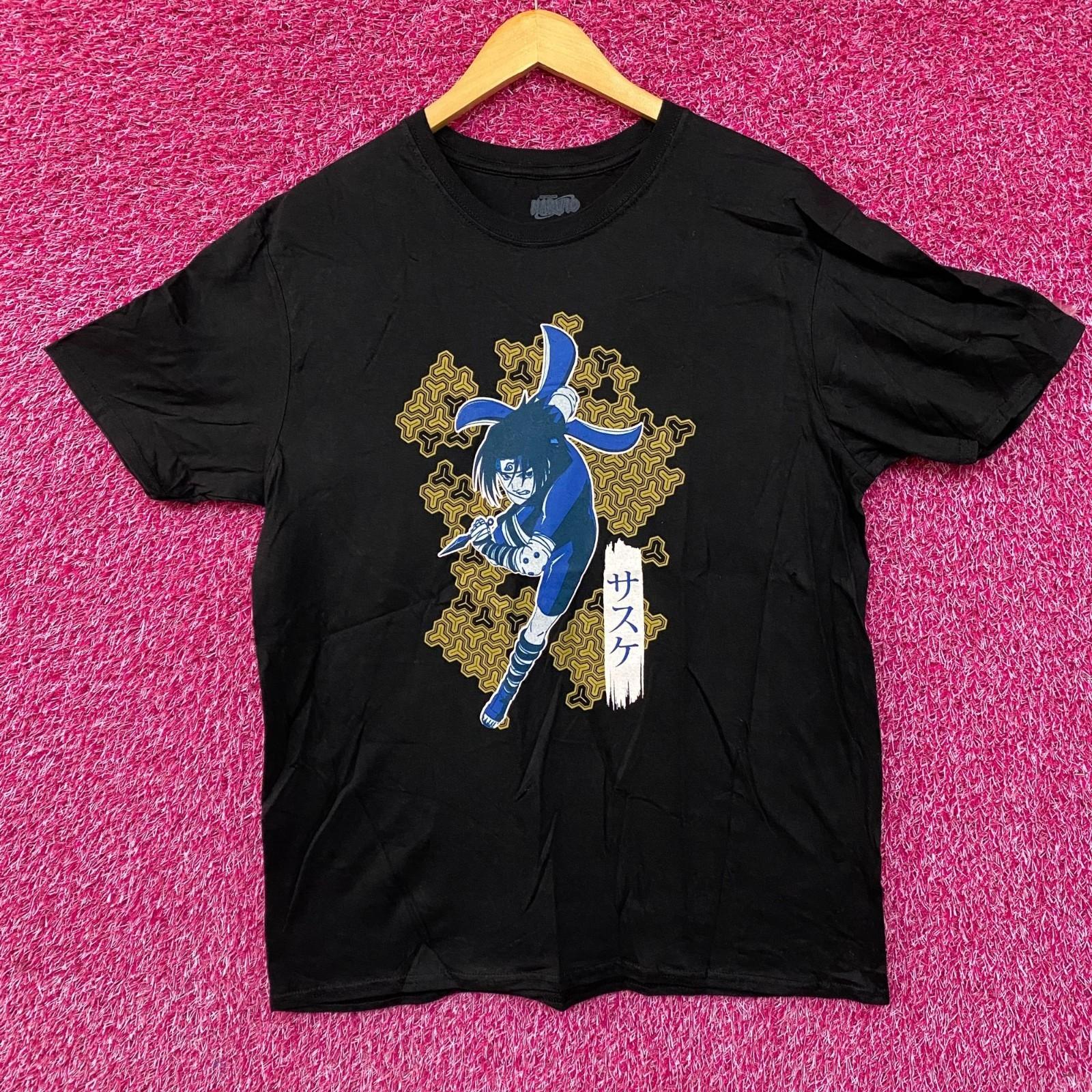 Naruto Sasuke Uchiha Graphic Design Anime T-Shirt Large S
