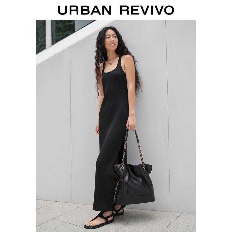 UR 2025 Autumn Slim U-Neck Sleeveless Dress UWJ750062