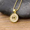 A piece of A-Z letters elegant and beautiful pendant necklace suitable for women men's initials fashionable versatile jewelry accessories