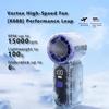 Premium Compact Size Mini Fan 5 Speed LED Display Handheld Fan 1200mAh Rechargeable Turbo Fan for Dorm Use