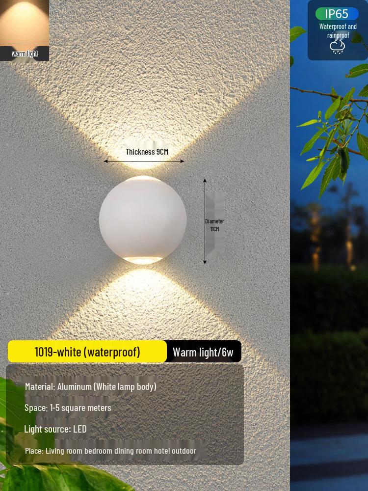 2025 Sleek LED Wall Lamp: Waterproof Bedside, Living Room, Outdoor & Entrance Decor
