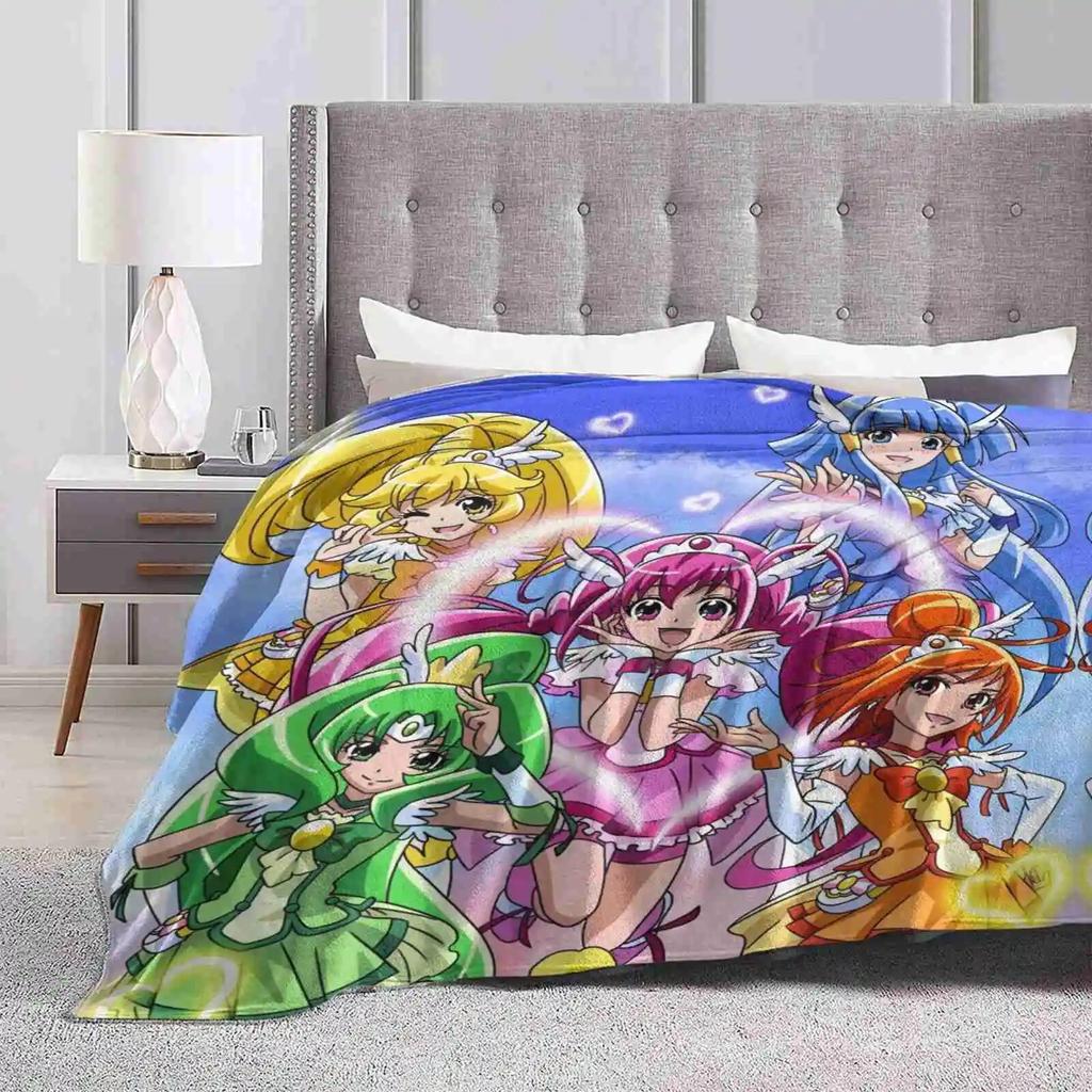 Precure Smile Trend Style Funny Fashion Soft Throw Blanket Precure Pretty Cure Anime Manga