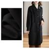 Cappotto di Lana Stile Hepburn Coreano - Grigio, Lunghezza Media, Vestibilità Slim, Soprabito Largo per Autunno/Inverno.