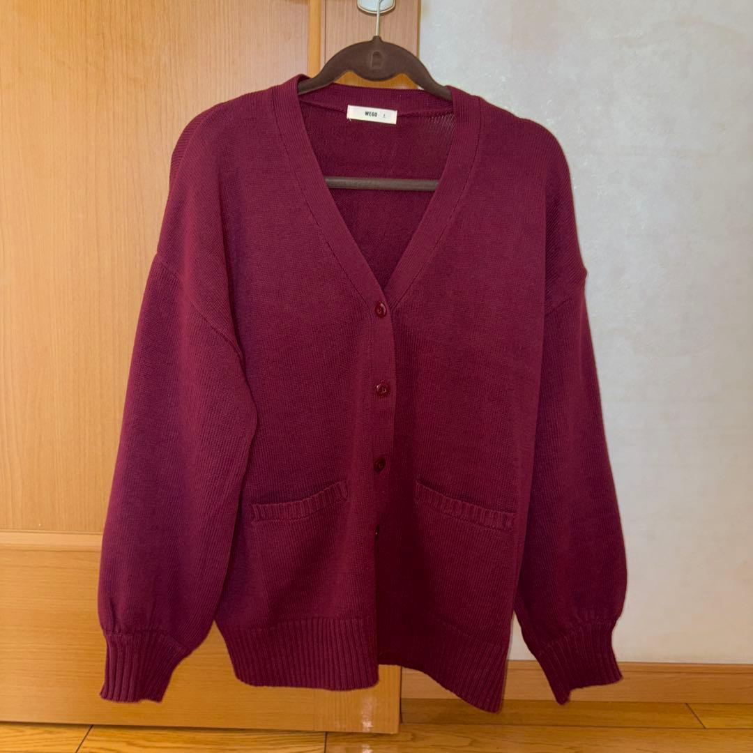 WEGO Cardigan Wine Red