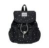 Schoolbag Backpack Women's 1011 Fresh Flip Polka Dot Strap Backpack Women's Leisure College Style Junior High School Student School Bag