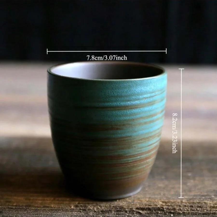Restaurant Kiln Coffee Cup Japanese Stoneware Mugs Coffee Cups Large Water Cup Japanese Simple Gradient Mug Drinkware Kitchen