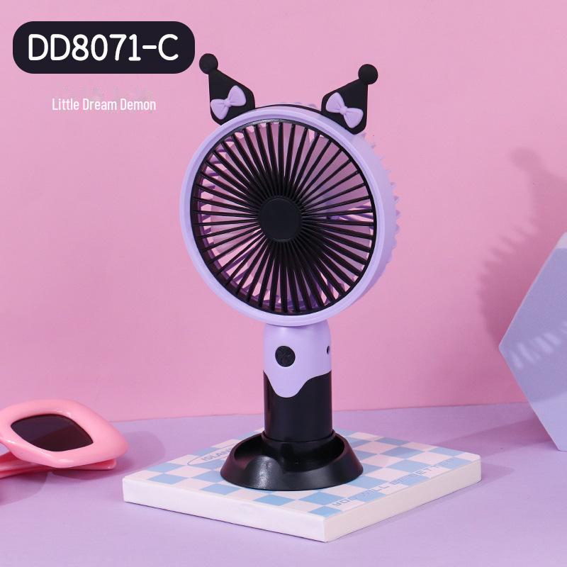 Ventilator portabil USB cu desene animate - Mini ventilator electric de birou pentru uz exterior