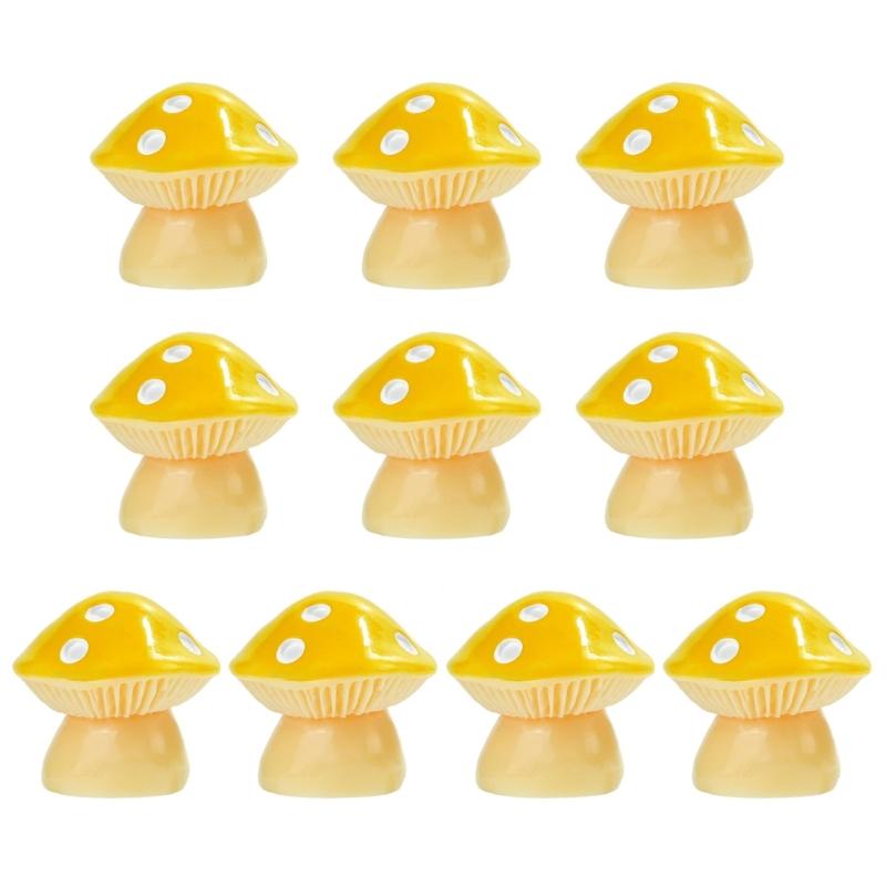 Resin Mushrooms for Outdoor and Indoor Use for Home Decoration Garden Projects Weather Resistant Miniature Ornaments