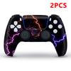 2 PCS Autocollant de Peau Vinyle Pour Manette de Jeu PS5 Pour Console PS5/Pro/Slim Housse de Protection Pour Accessoires PS5