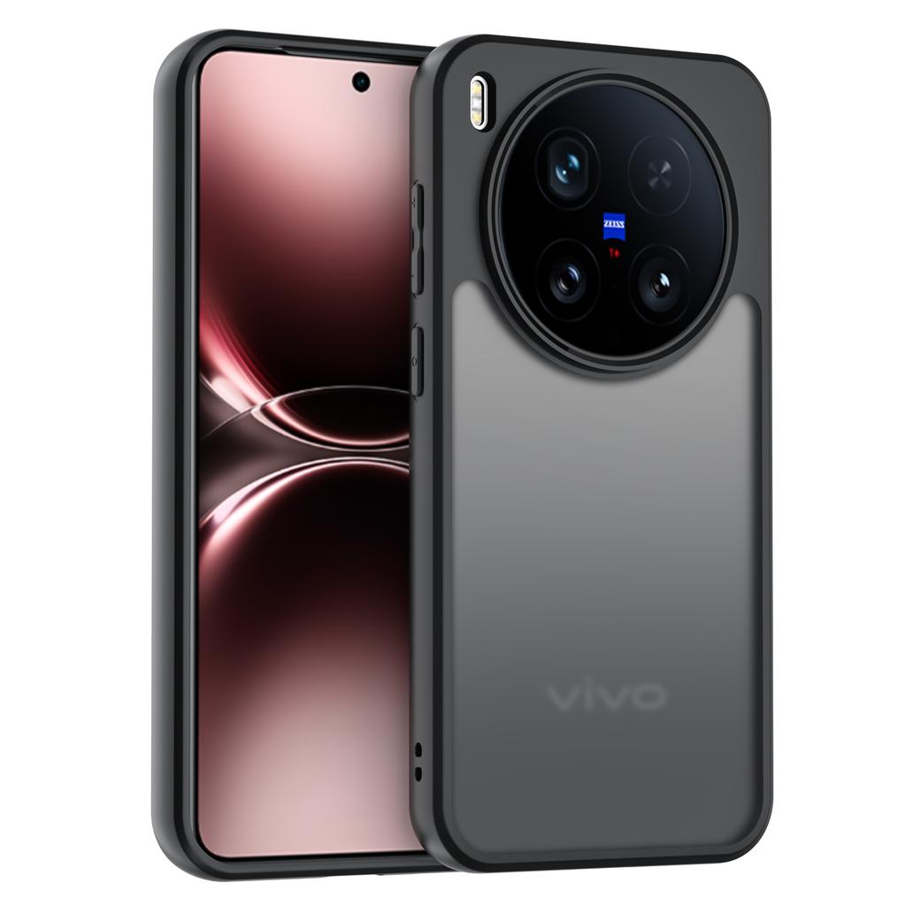 For Vivo X300 Case for Vivo X300 Cover TPU Phoen Case Simple Black Matte Shell Anti-fingerprint Phone Case For Vivo X300