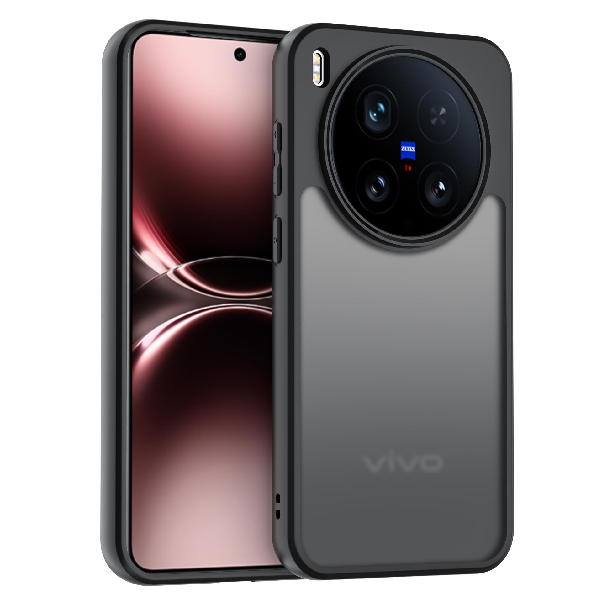 

Для чехла Vivo X300 для чехла Vivo X300 TPU Чехол для телефона Простой черный матовый чехол Защищающий от отпечатков пальцев чехол для телефона Для Vivo X300 For Vivo X300 чёрный
