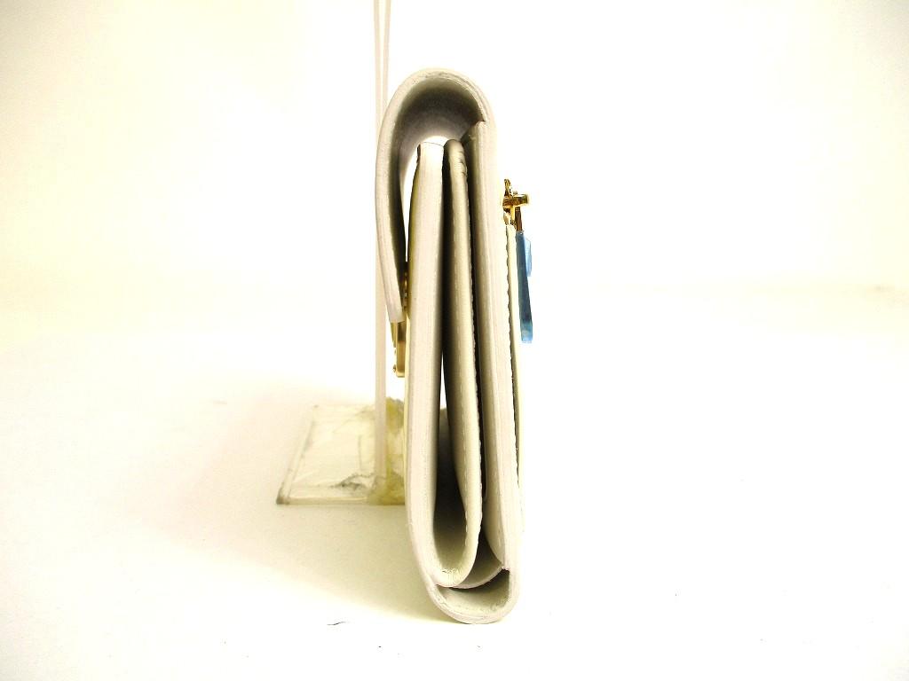 Authentic LOUIS VUITTON Vernis Pearl White Leather Trifold Wallet Koala #a988  Refurbished