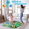 Dance Mat, Electronic Light Up Dance Pad Musical Play Mats Dancing Floor Game Mat Toys with 5 Game Modes (39.4x 34inch) for Girls & Boys Age 3+