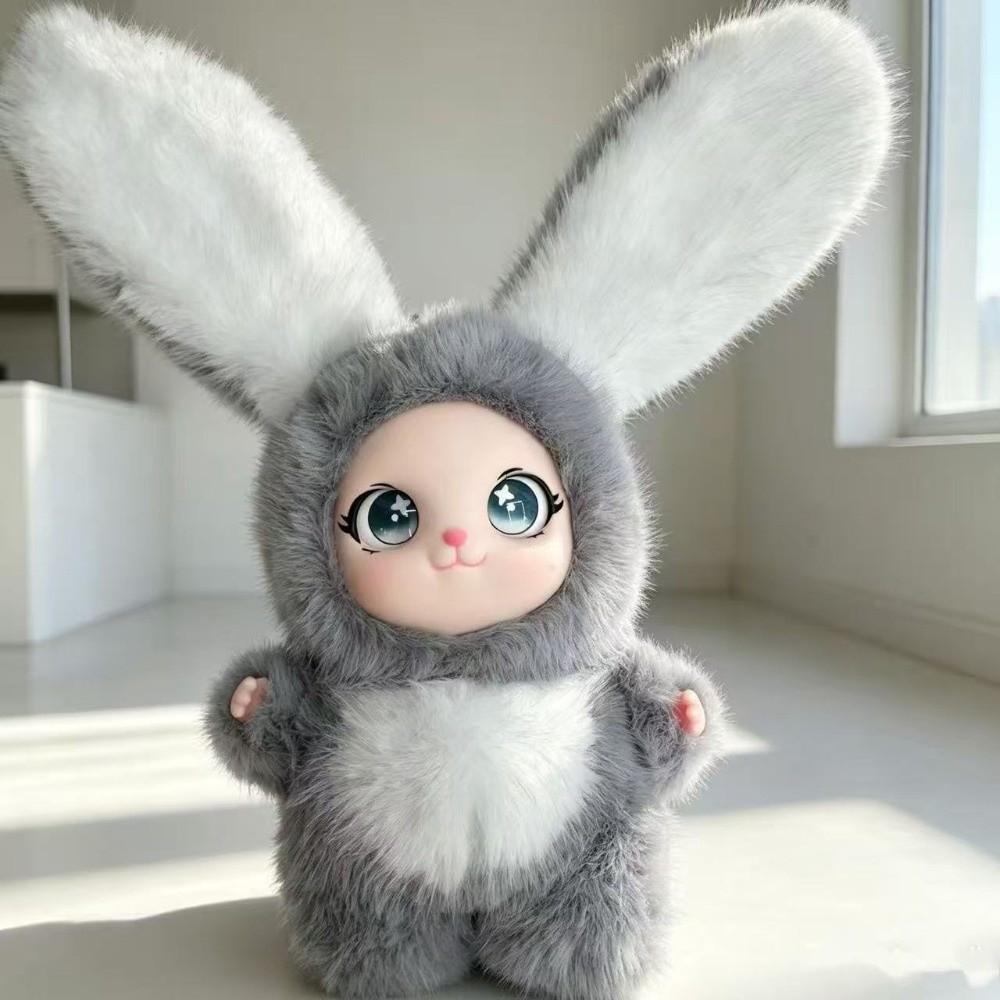 Big Ear Rabbit Plush Keychain Bag Hanging Bunny Plush Doll Pendant Rabbit Doll Figures Car Decor